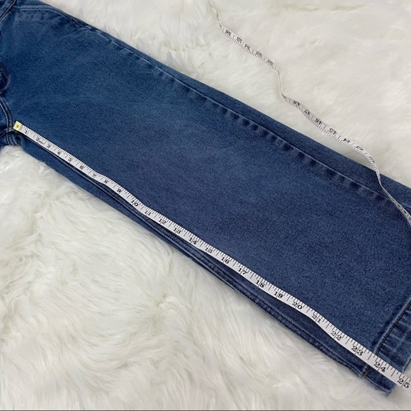 Oak + Fort Wide Leg Ankle Jeans Medium Wash Denim, Size 26 - Picture 5 of 8